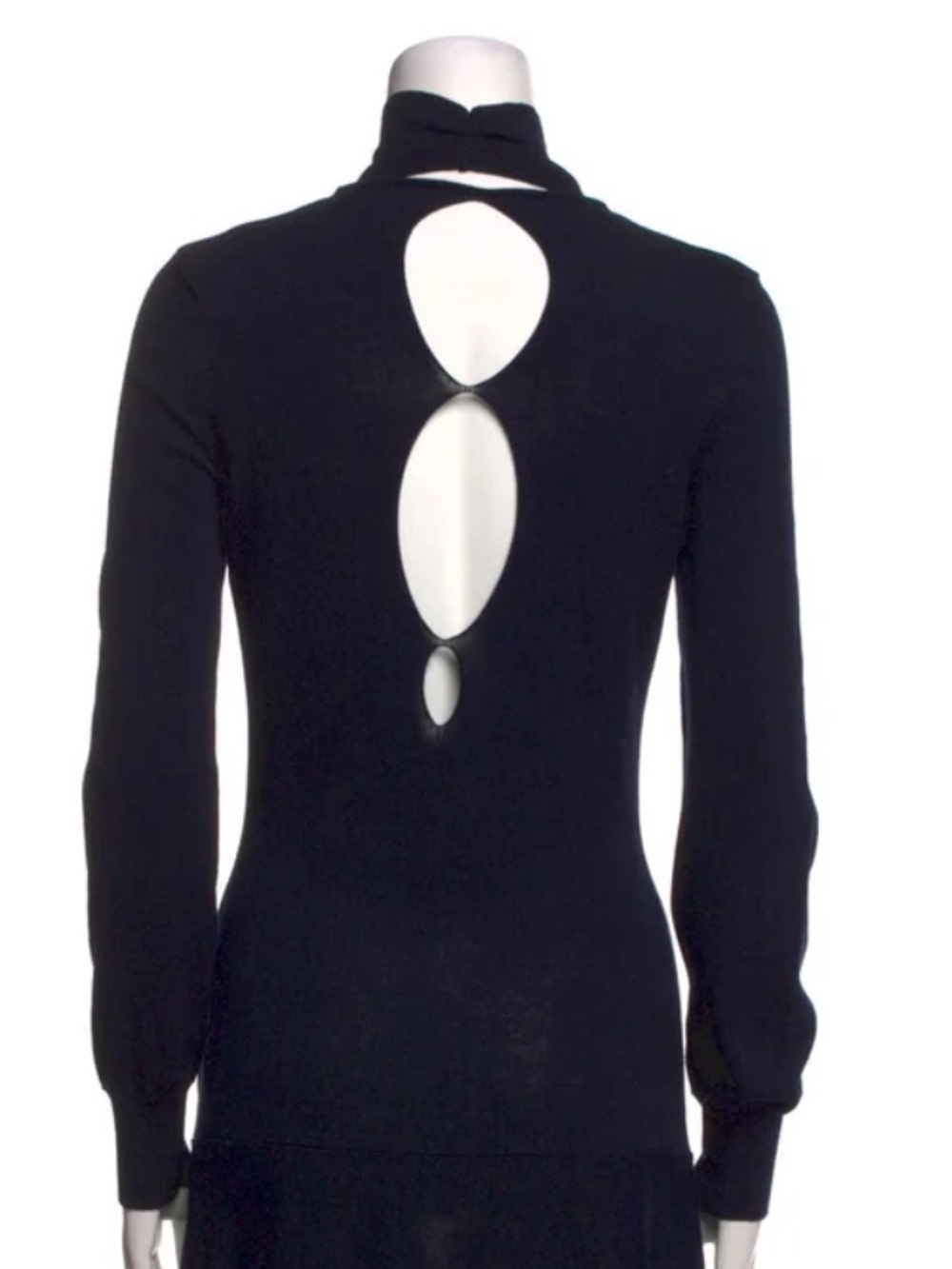 JACQUEMUS Baya Cutout Cotton-blend Maxi Dress in Navy, size M (6) - Picture 6 of 16